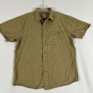 The North Face Men's Casual Brown Button Down Shirt